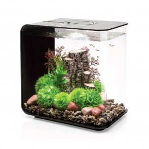 Set complet acvariu cu decoratiuni BiOrb Flow 30 litri LED, Negru