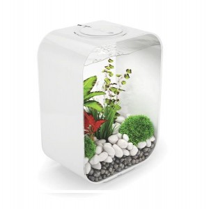 Set complet acvariu cu decoratiuni BiOrb Life 15 litri LED, Alb